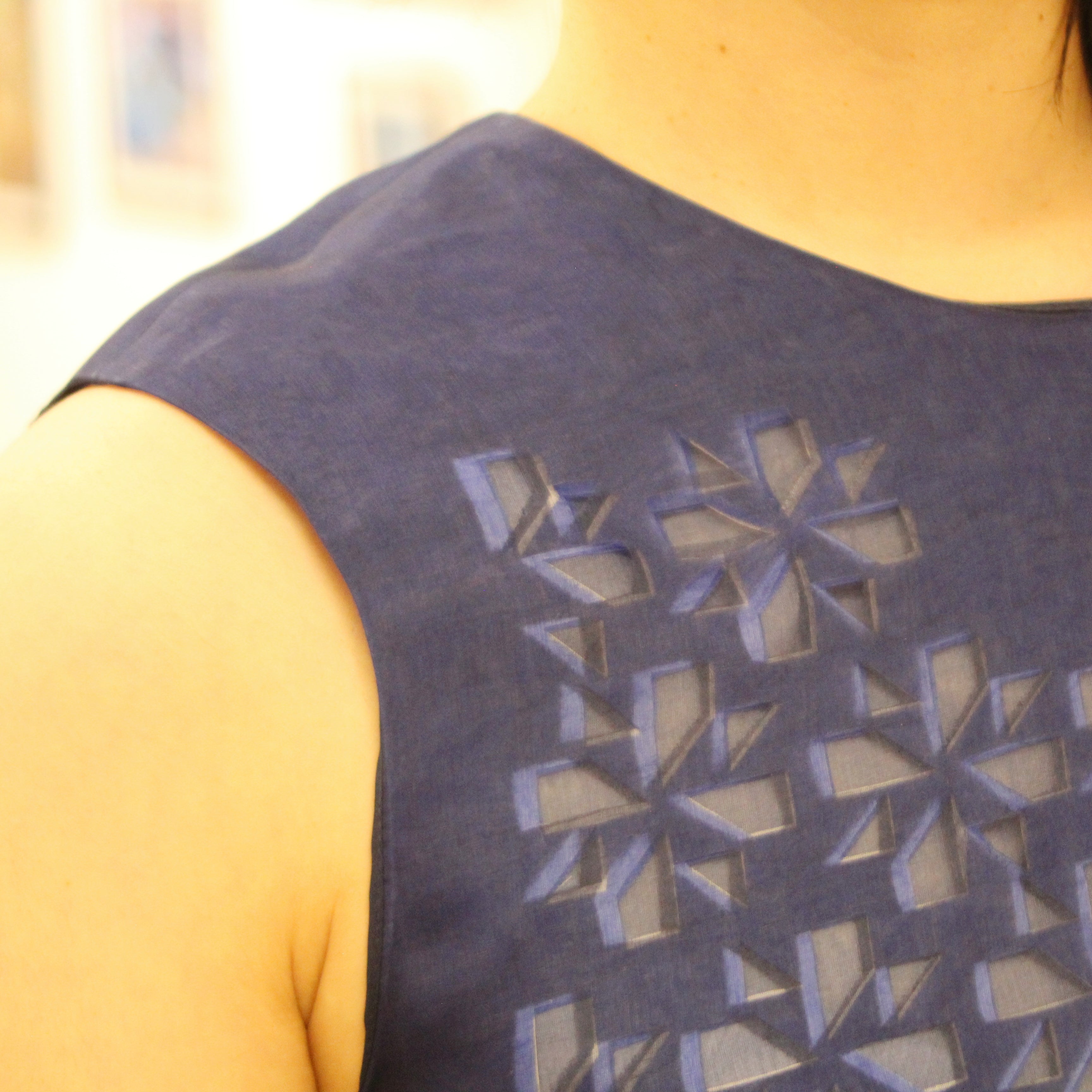 Fendi blue silk dress