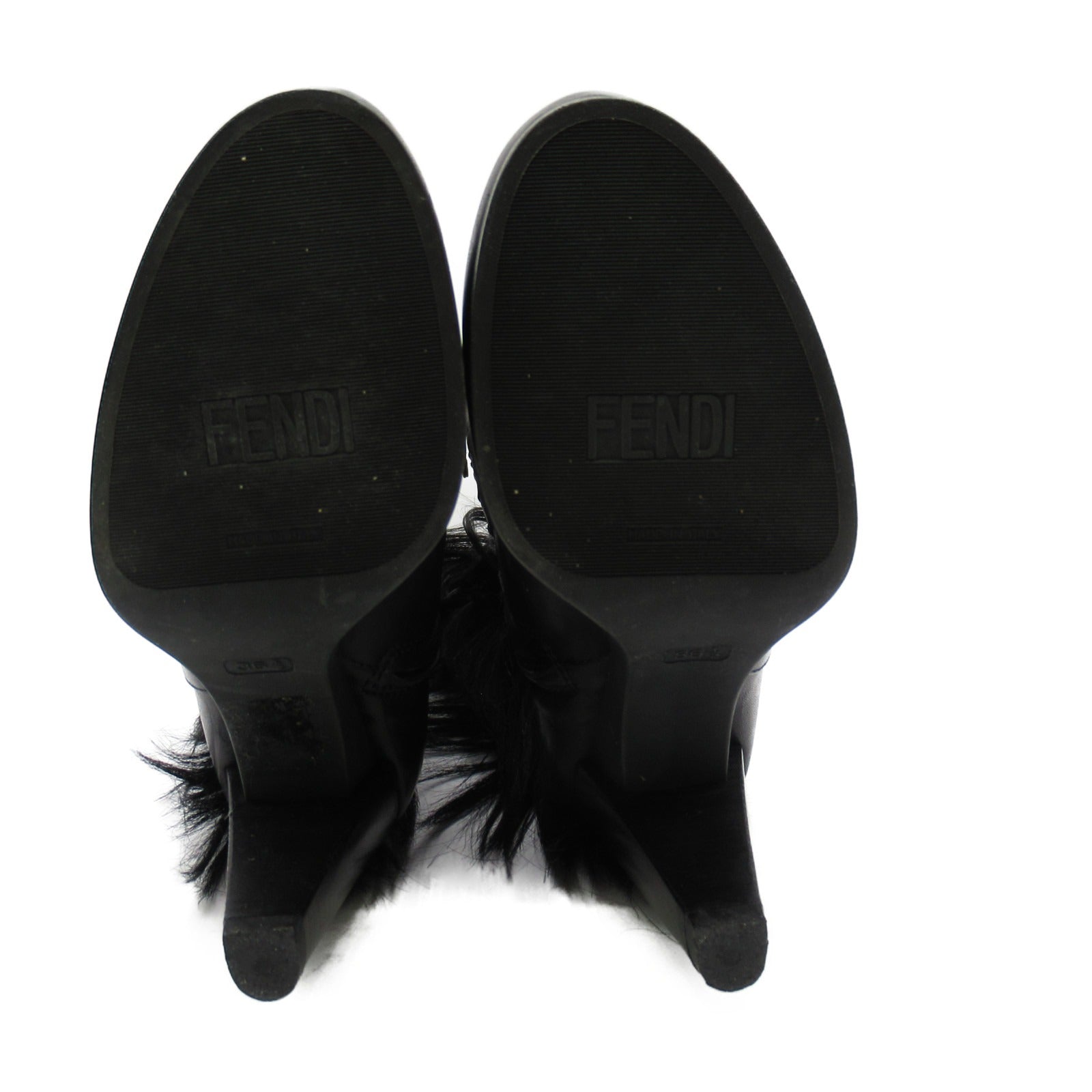 Fendi Fendi Long Boots Shoes Leather  Black -