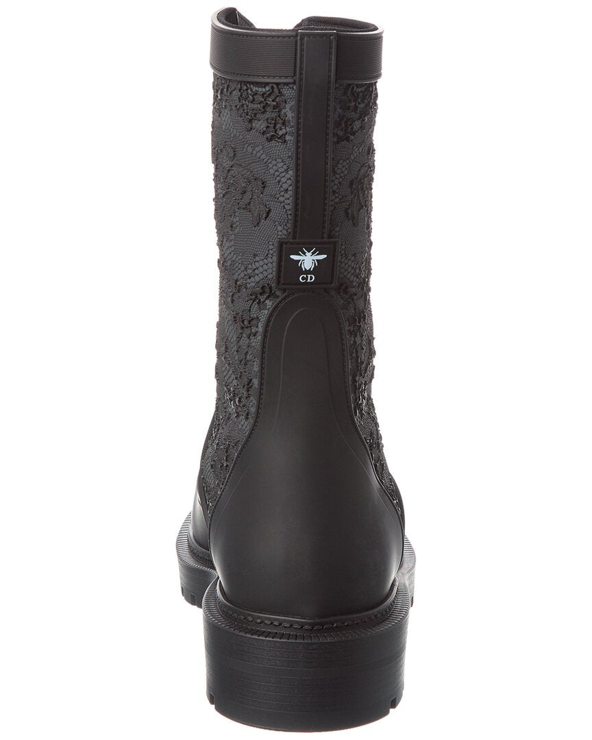 Dior Lace-up Leather Boot