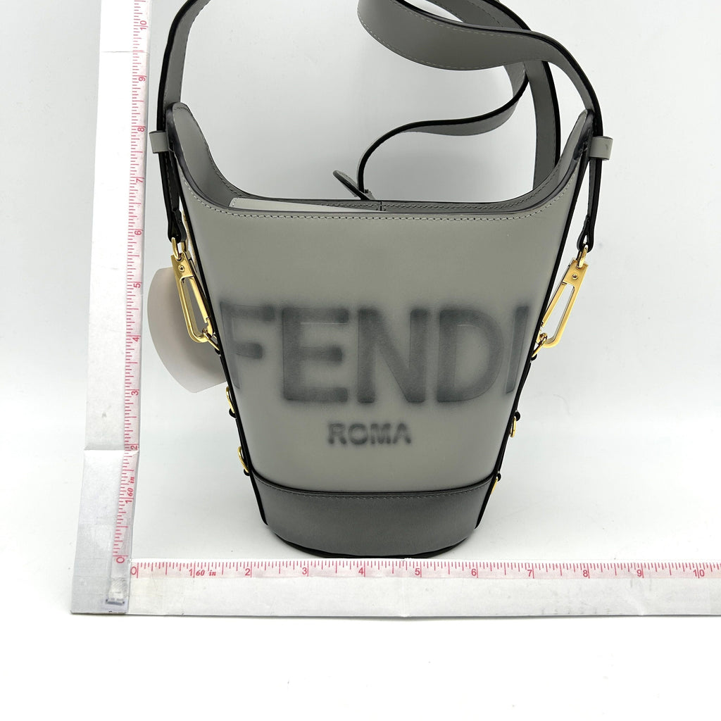 Sunshine leather tote Fendi Grey in Leather ITXZUDEESHNQ