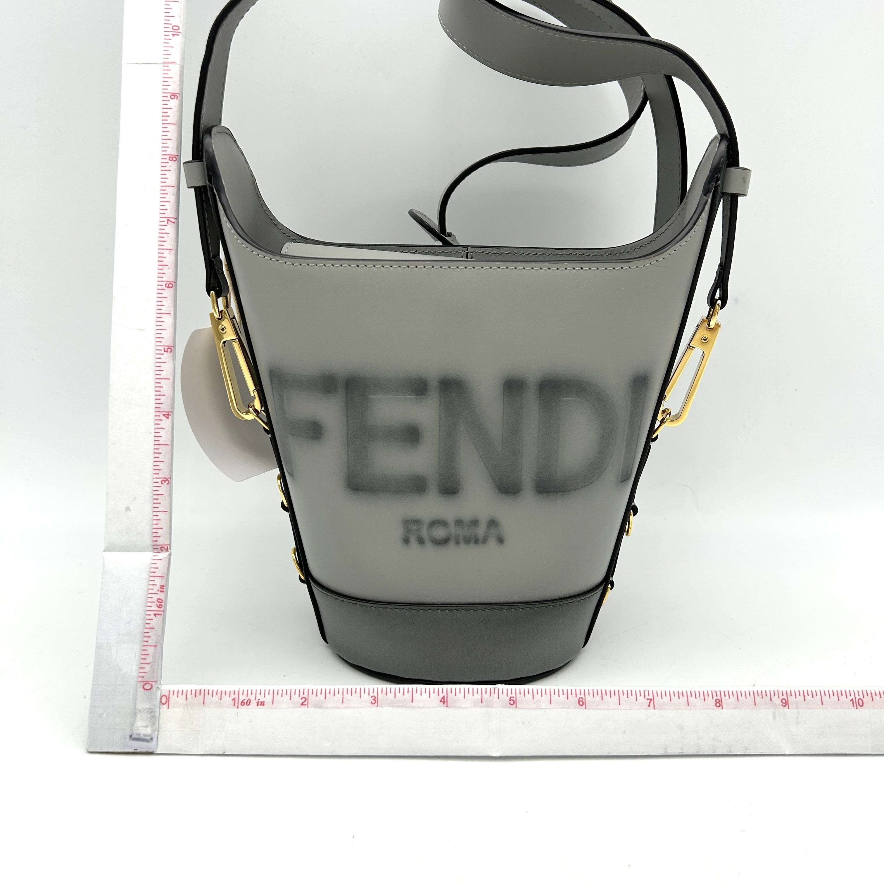Sunshine leather tote Fendi Grey in Leather ITXZUDEESHNQ