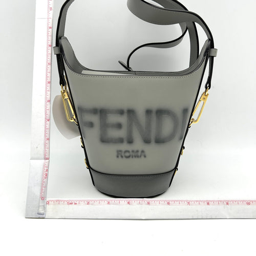 Sunshine leather tote Fendi Grey in Leather ITXZUDEESHNQ