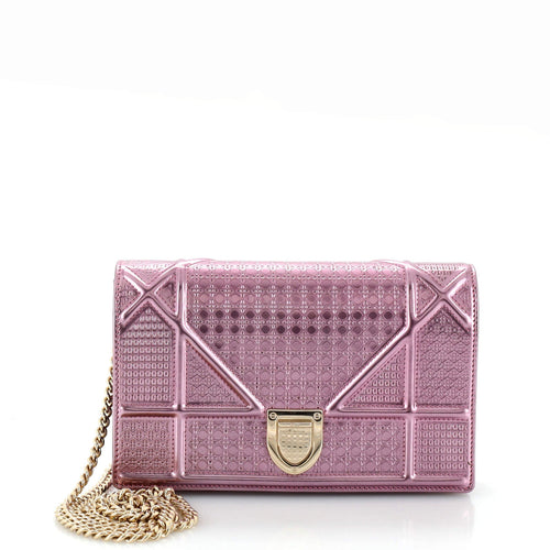 Dior Diorama Wallet on Chain Cannage Embossed Calfskin