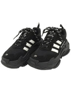 Balenciaga XAdidas Black White Double Foam Mesh Clear Sole Triple S Women Sneakers 37