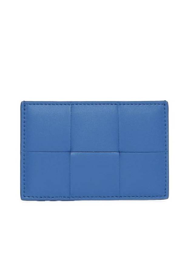 Bottega Veneta Intrecciato Cassette Card Wallet Deep Pacific