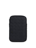 Bottega Veneta Intrecciato Rectangle Mini Cross Bag Black