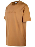 Burberry Logo Print Organnic Cotton Short Sleeve T-Shirt Brown