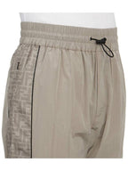 Fendi Men's Plain Logo Track Pants Grey