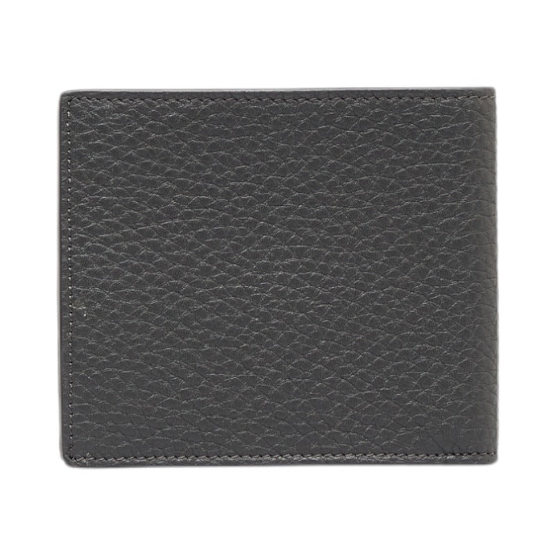 FENDI FENDI 7M0169 Double Folded Wallet Leather Gray Men's Gray