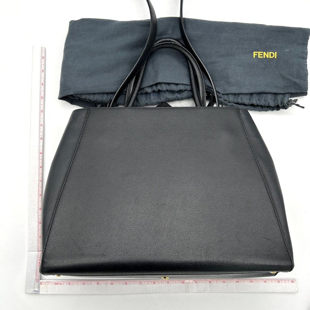 Fendi FENDI Shoulder Bag Handbag Toujour Leather Black Women's LA5462