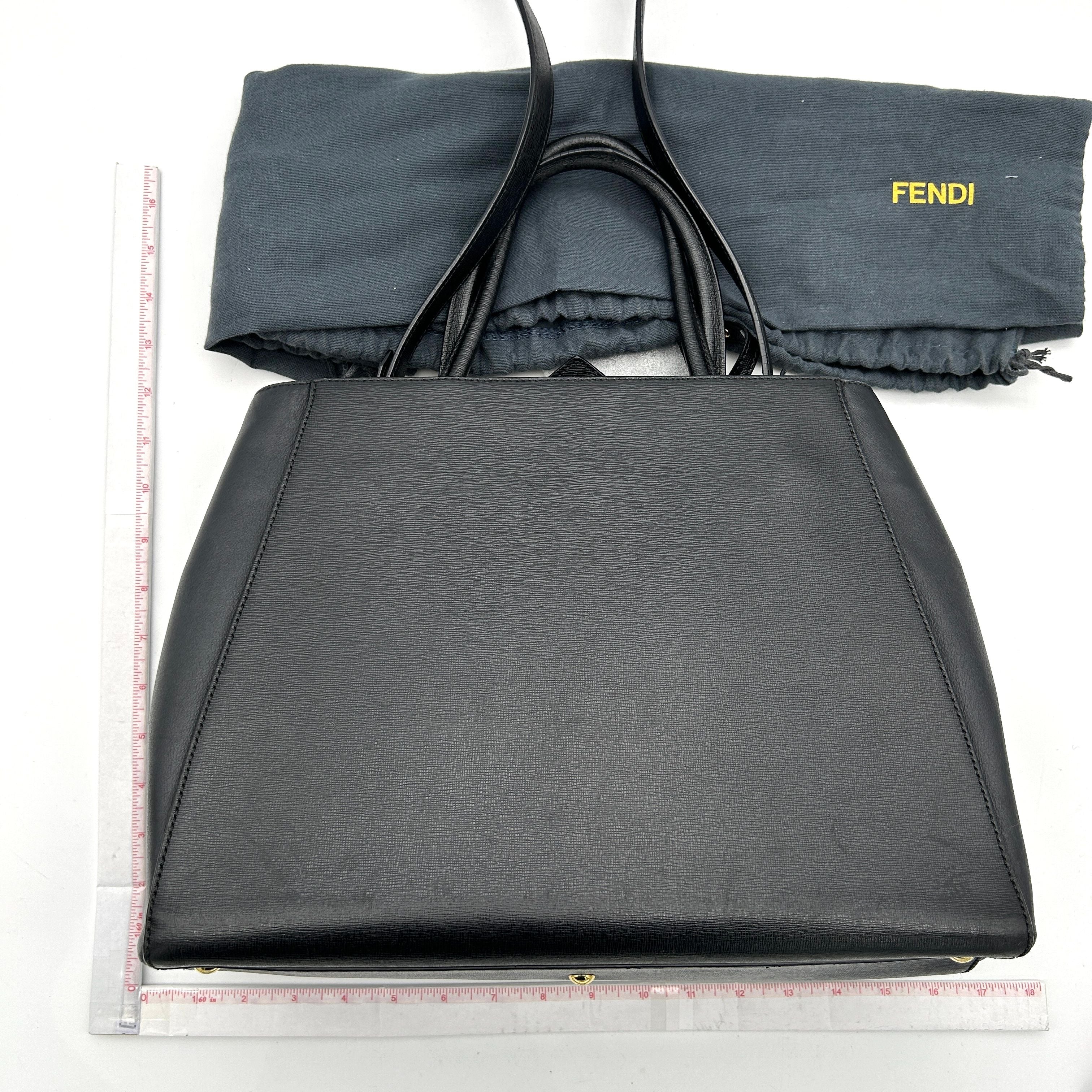 Fendi FENDI Shoulder Bag Handbag Toujour Leather Black Women's LA5462