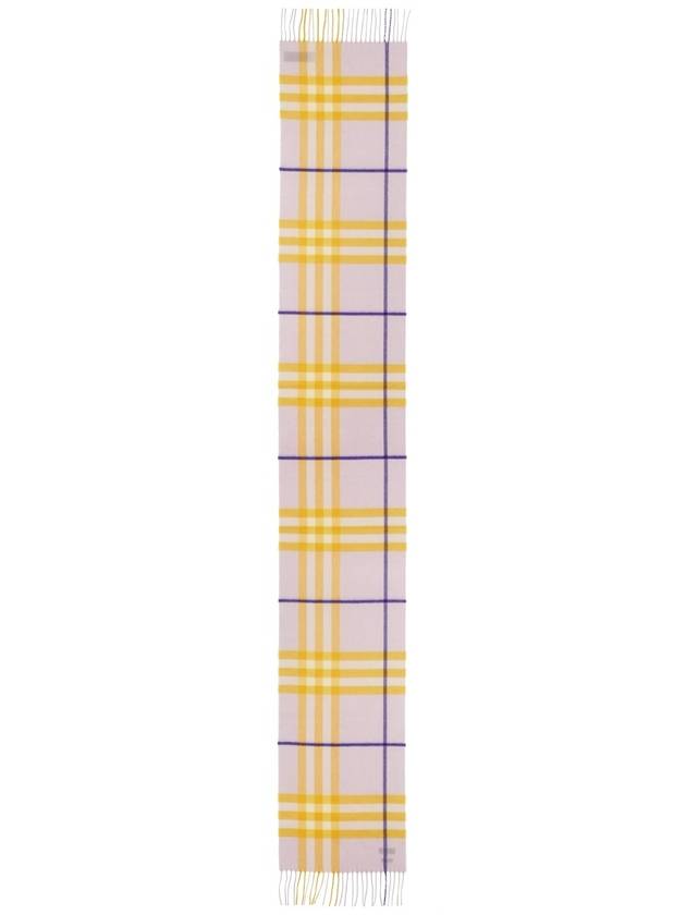Burberry Check Cashmere Scarf Pink