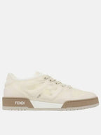 Fendi Match Mesh Low Top Sneakers White