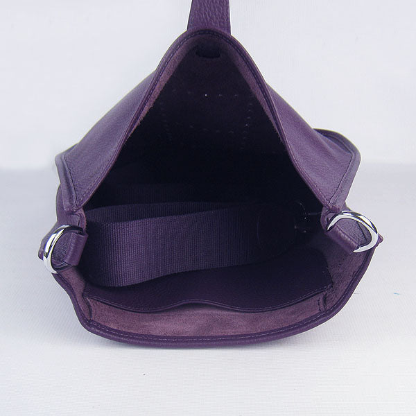 Hermes Evelyne I handbag H6309 purple silver