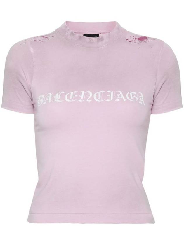 Balenciaga logo print distressed t-shirt 788246TQVJ5