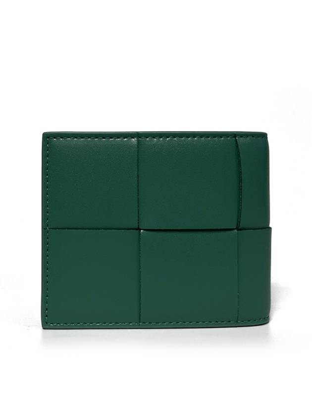 Bottega Veneta Intrecciato Half Wallet Mint Blue