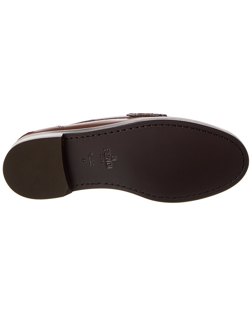 FENDI Baguette Leather Loafer