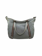 BURBERRY Ivory Canvas Solid Handbag