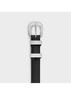 CELINE Western 14 Leather Belt Black