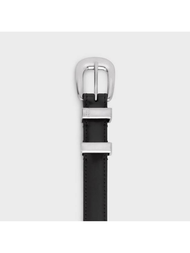 CELINE Western 14 Leather Belt Black