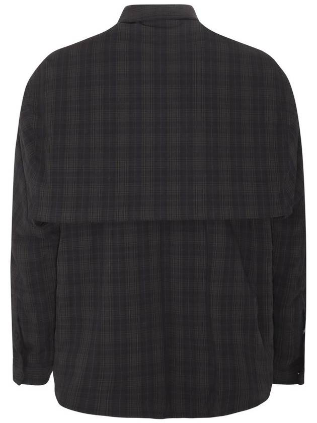 Balenciaga Checked Pattern Long Sleeve Shirt Grey