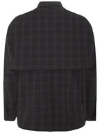 Balenciaga Checked Pattern Long Sleeve Shirt Grey
