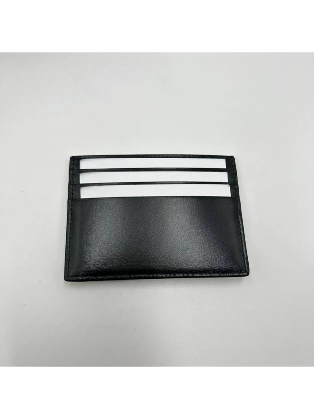 CELINE Triomphe Shiny Calfskin Card Wallet Black