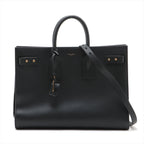 Saint Laurent   Sac de Jules Leather 2WAY Handbag Black 631526