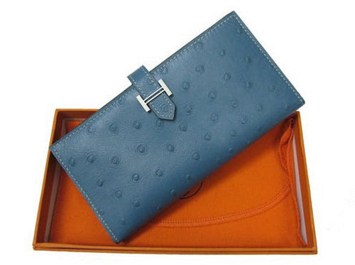 Hermes Wallet H1114 Wallet Ostrich Skin