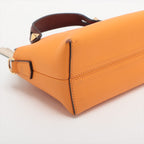 Fendi Byzaw Mini Leather 2WAY Handbag Orange 8BL145