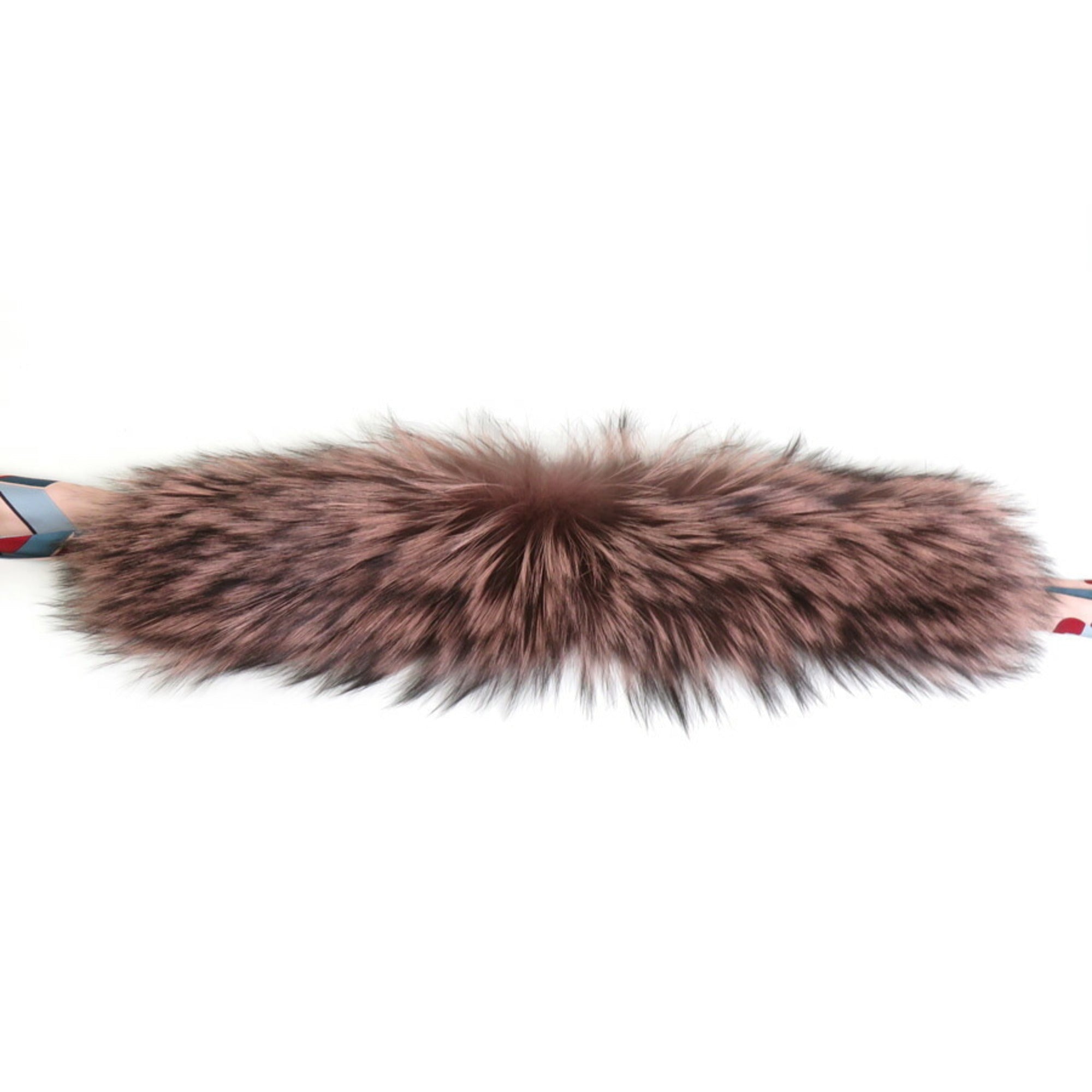 Fendi  pink Silk Fur Scarf ()