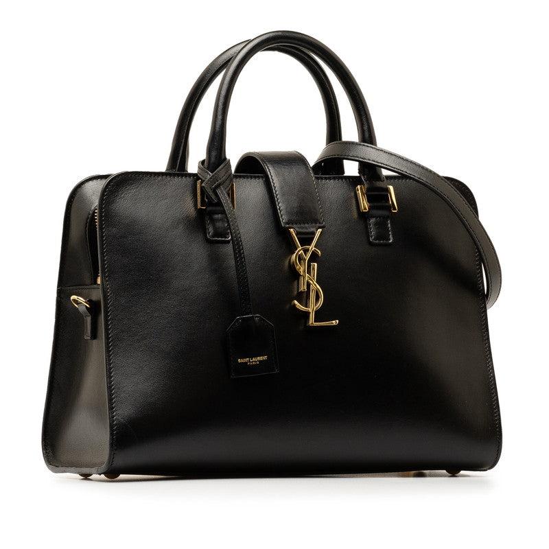 Saint Laurent Monogram Ba  Handbag 2WAY 472469 Black Leather  Saint Laurent