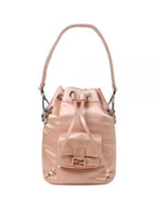 Fendi Mon Tresor Small Nylon Bucket Bag Pink