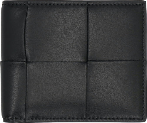 Bottega Veneta Men's Intreccio Bifold Wallet in Black | Size UNICA | 743004VBWD2