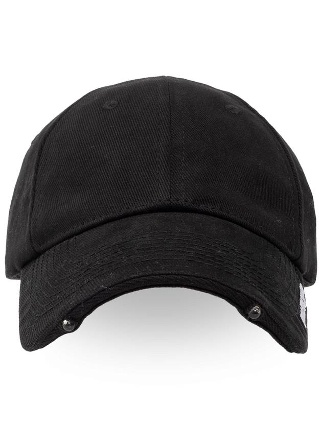 Balenciaga Cotton Base Ball Cap Black