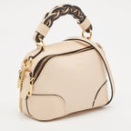 Chloe Beige Leather Mini Daria Chain Bag