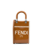Fendi Sunshine Shopper Small Tote Bag Brown