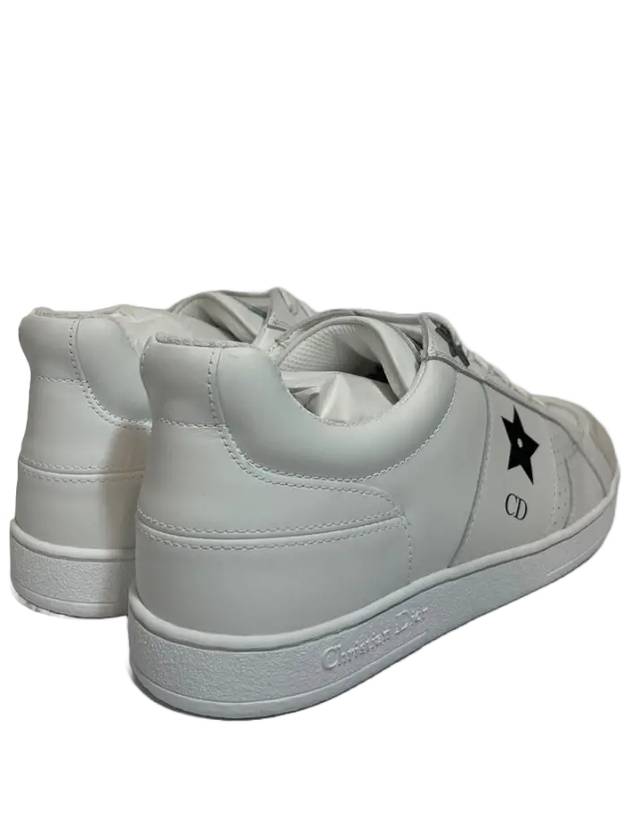 Star Leather Low Top Sneakers White Dior
