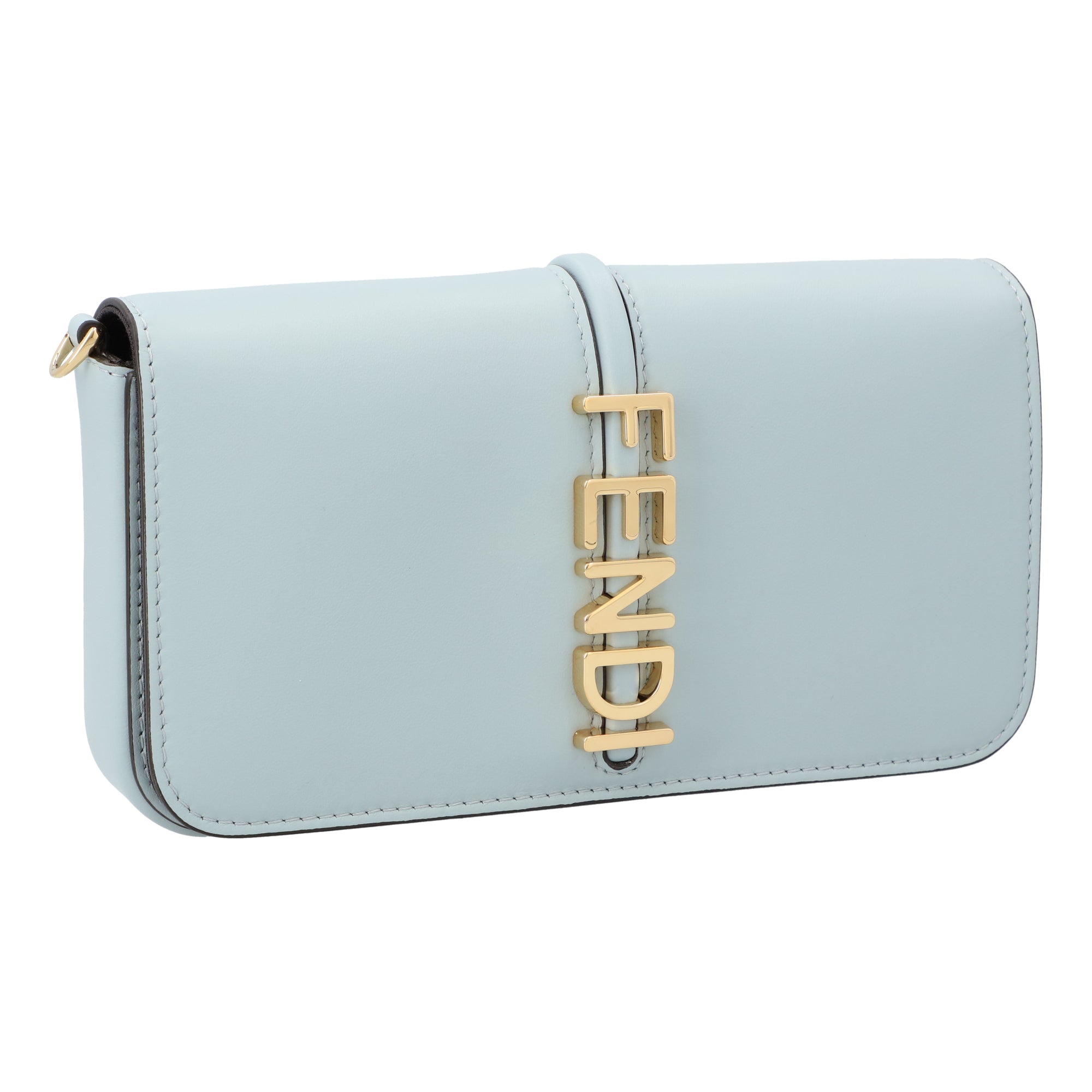Fendi Fendigraphy Wallet On Chain Blue