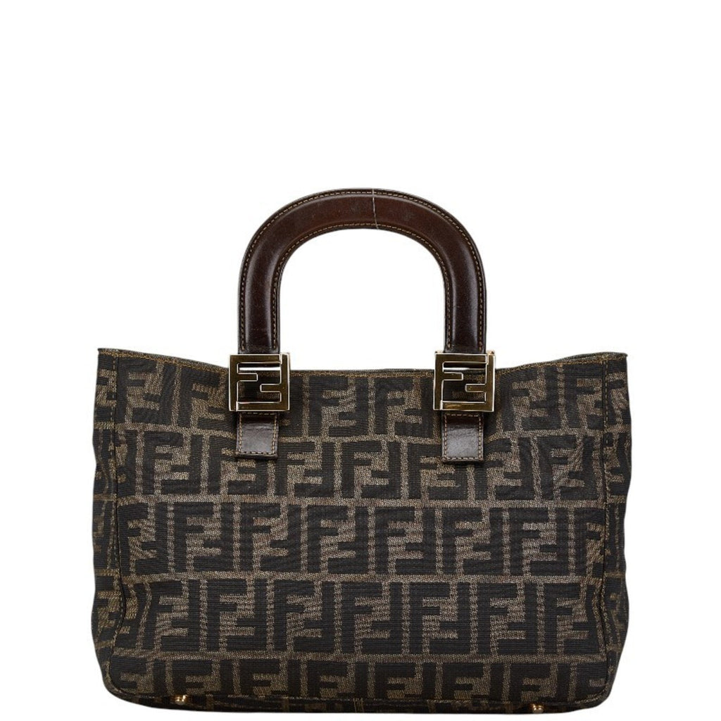 Fendi   Canvas Leather Tote Bag ()