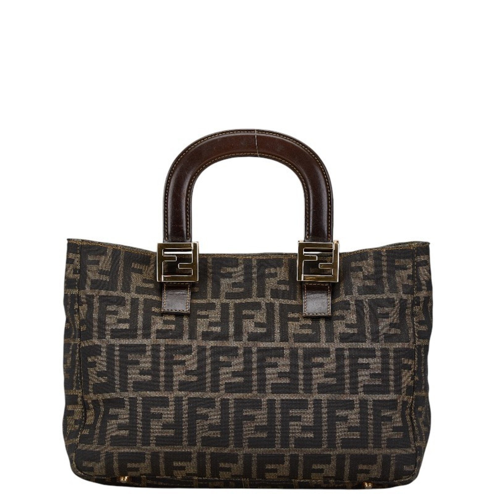 Fendi   Canvas Leather Tote Bag ()