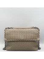Bottega Veneta 386499 Etoff Intrecciato Nappa Large Olympia Shoulder Bag