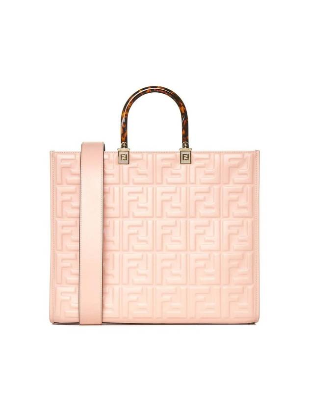 Fendi Sunshine FF Logo Medium Tote Bag Pink