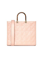 Fendi Sunshine FF Logo Medium Tote Bag Pink