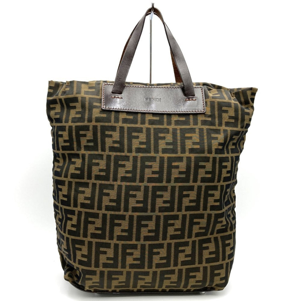 Fendi  Nylon Leather Tote Bag ()