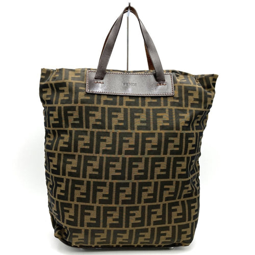 Fendi  Nylon Leather Tote Bag ()