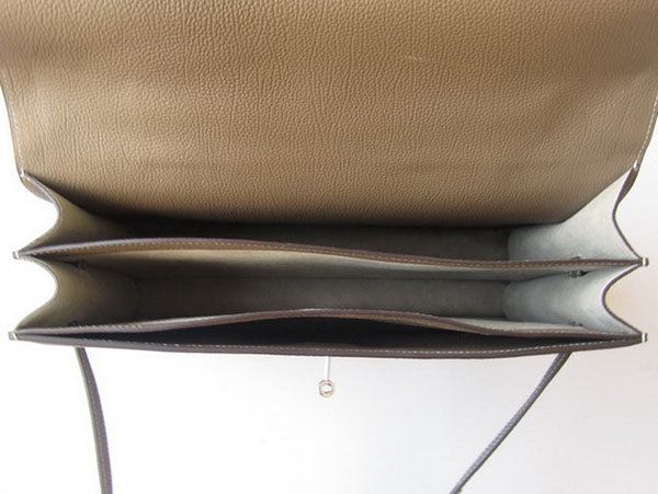 Hermes Briefcases H269 Unisex Grey Handbag