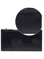 Bottega Veneta Zipper Long Wallet Black