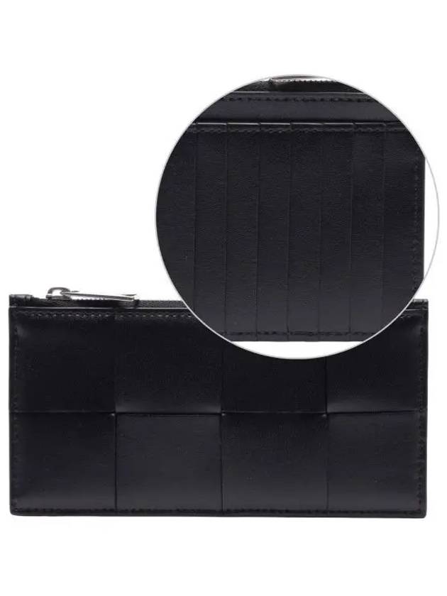 Bottega Veneta Zipper Long Wallet Black