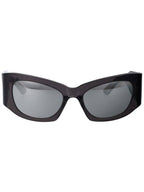 Balenciaga Sunglasses BB0327S 003 GRAY GRAY SILVER